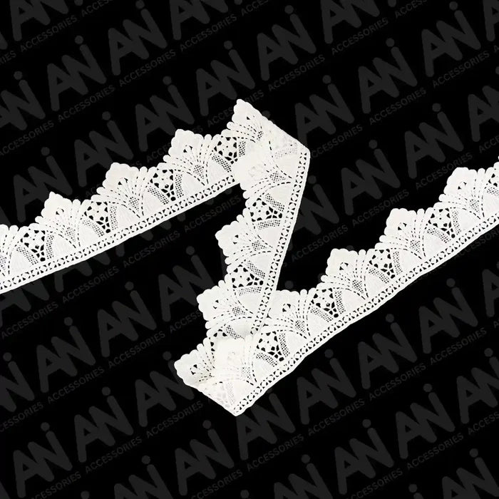 Dahlias Border Sequins Lace | 2 Meter