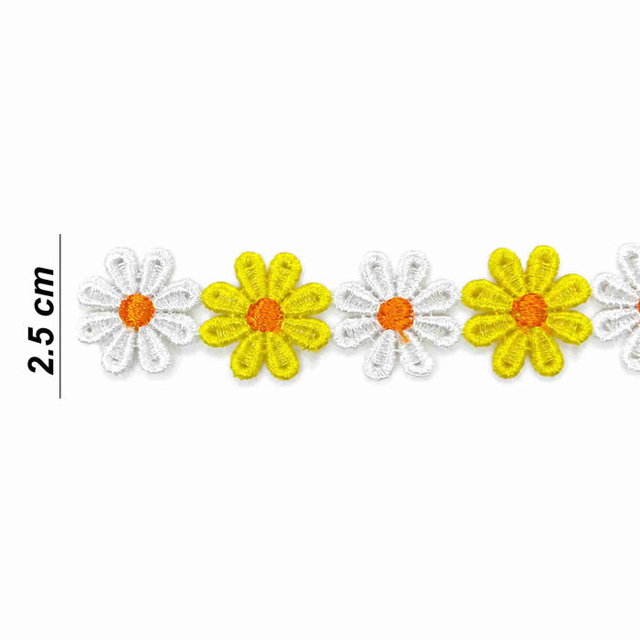 Daisy Chain Embroidery Trim