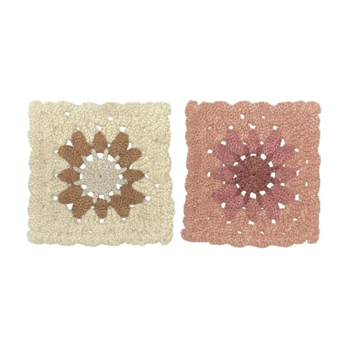 Daisy Granny Square Patch | 2 Piece