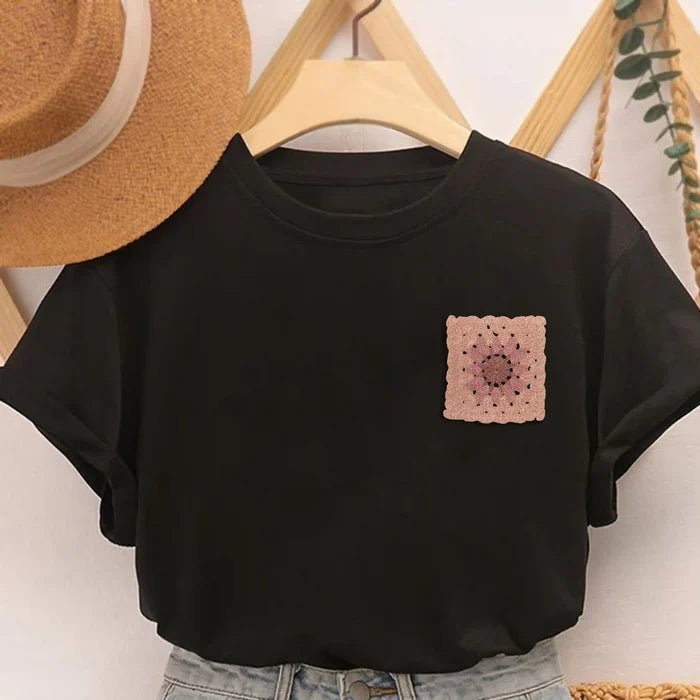 Daisy Granny Square Patch | 2 Piece