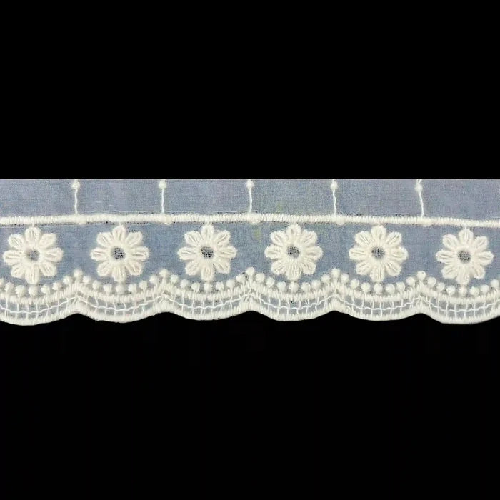 Daisy Organza Lace | 2 Meters | SKU-CE-7