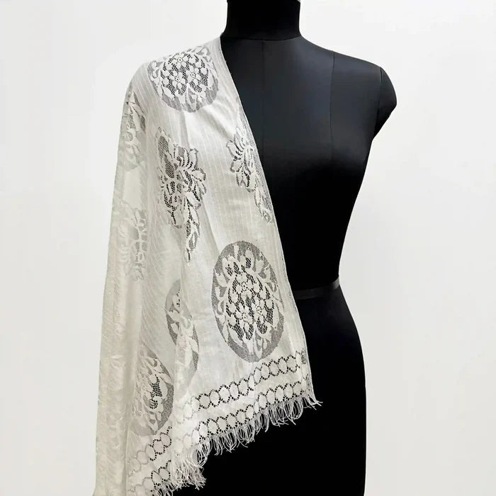 Damask medallion floral French dyeable fabric 58 inches by Ani Accessories for bridal gowns and couture