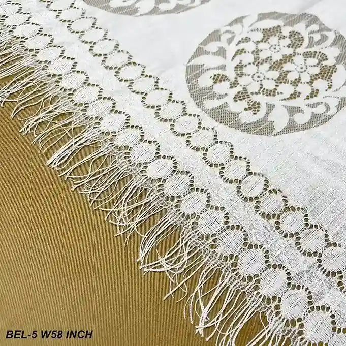French dyeable fabric damask medallion floral 58 inch width by Ani Accessories for designer clothing
