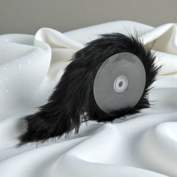 Dark Black Fur Lace