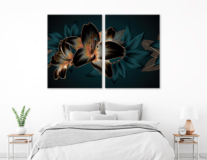 Dark Flower Canvas Print #1334