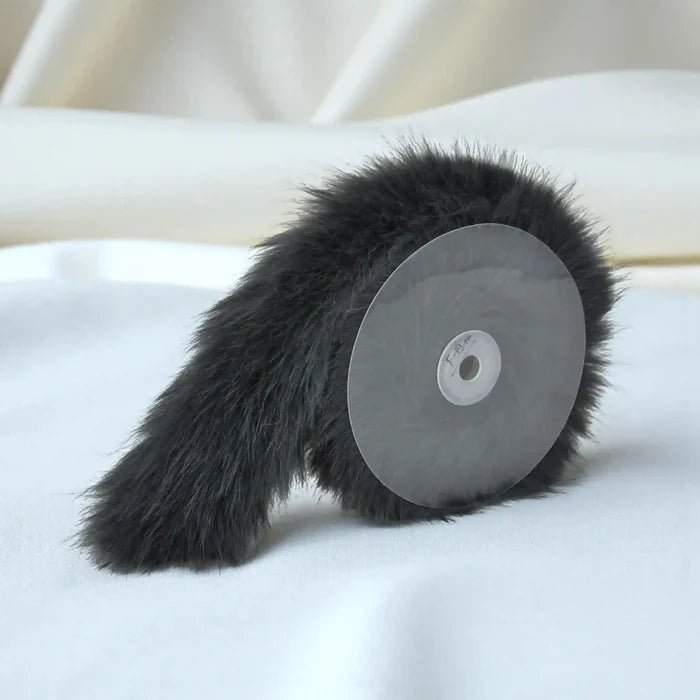 Dark Grey Fur Lace | 2 Meters