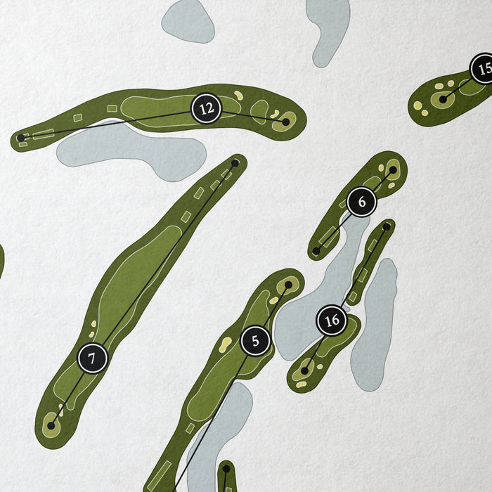 Dataw Island Golf Course - Morgan River | Golf Course Map | Close Up