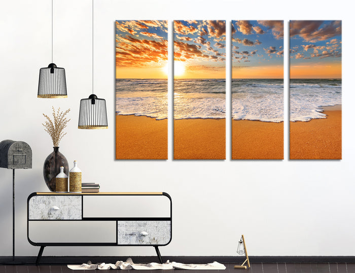 Dawn on the Seashore Canvas Print #7156