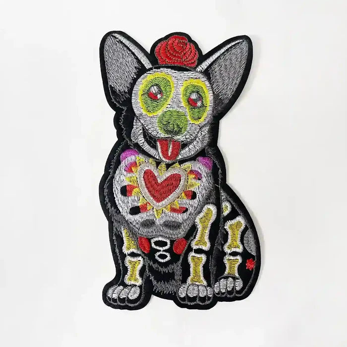 Day of the Dead Corgi Dog Patch | SKU_P-1