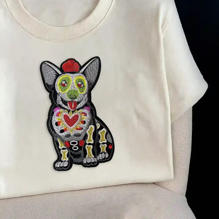 Day of the Dead Corgi Dog Patch | SKU_P-1
