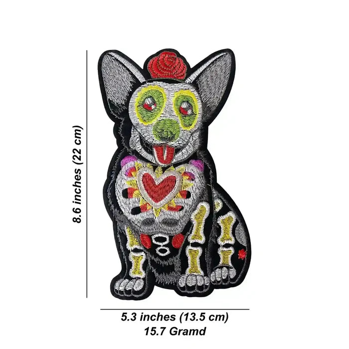 Day of the Dead Corgi Dog Patch | SKU_P-1