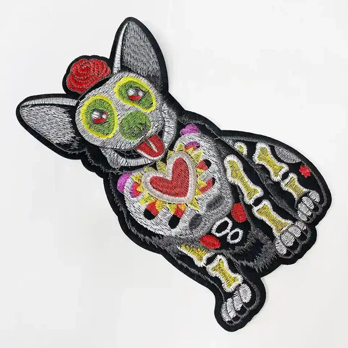Day of the Dead Corgi Dog Patch | SKU_P-1