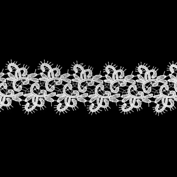 Decorated Floral Design Lace | Width 9.1cm (3.6 inches) 91mm | SKU-FML-13