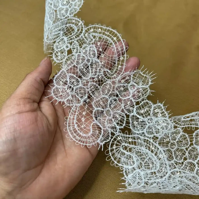 Decorative Floral Lace | Width 10.6cm (4.2 inches) 106mm | SKU-FML-14