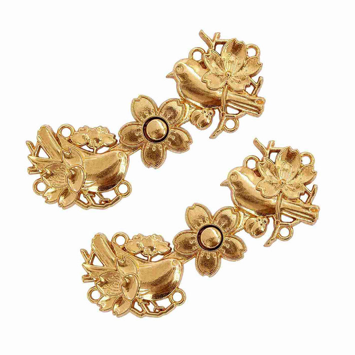 Decorative Metal Frog Fastener | 4 Pair