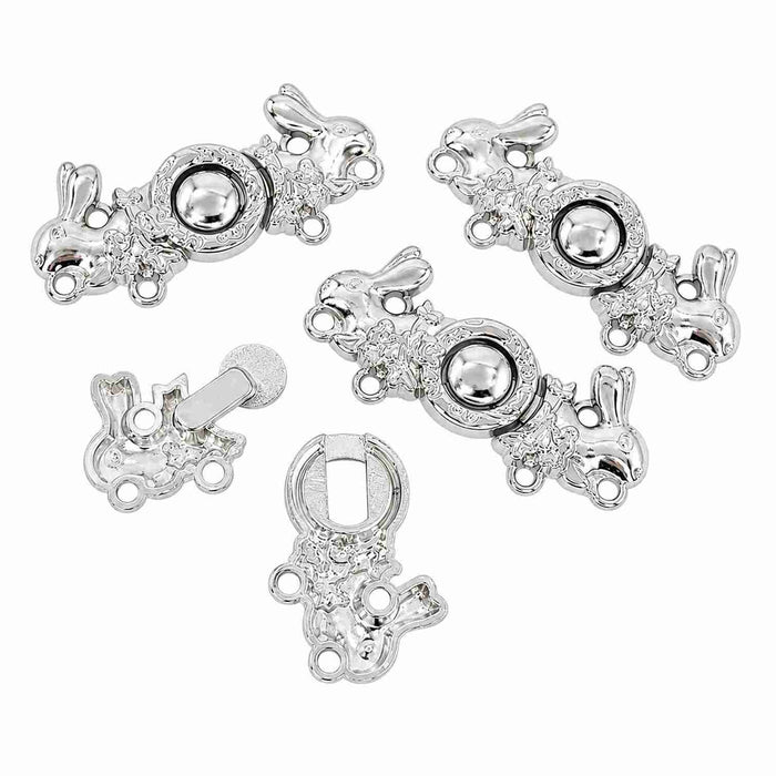 Decorative Metal Frog Fastener | 4 Pair