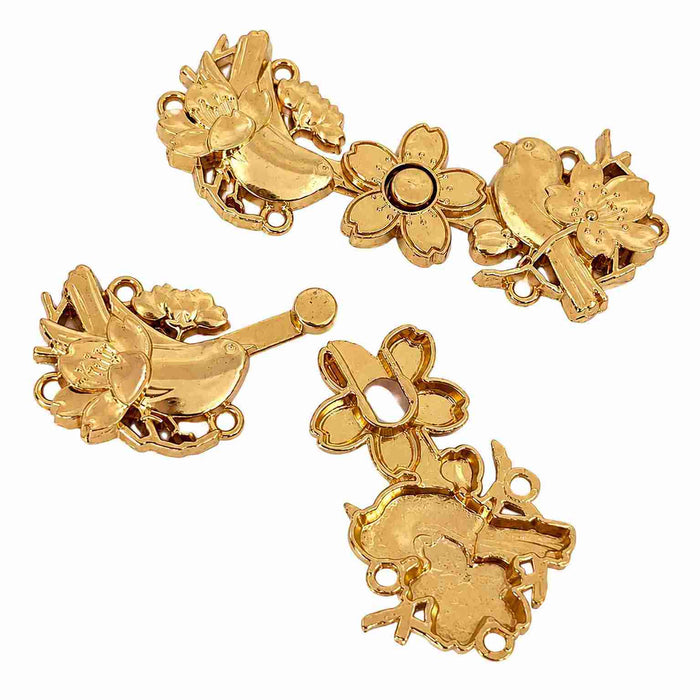 Decorative Metal Frog Fastener | 4 Pair