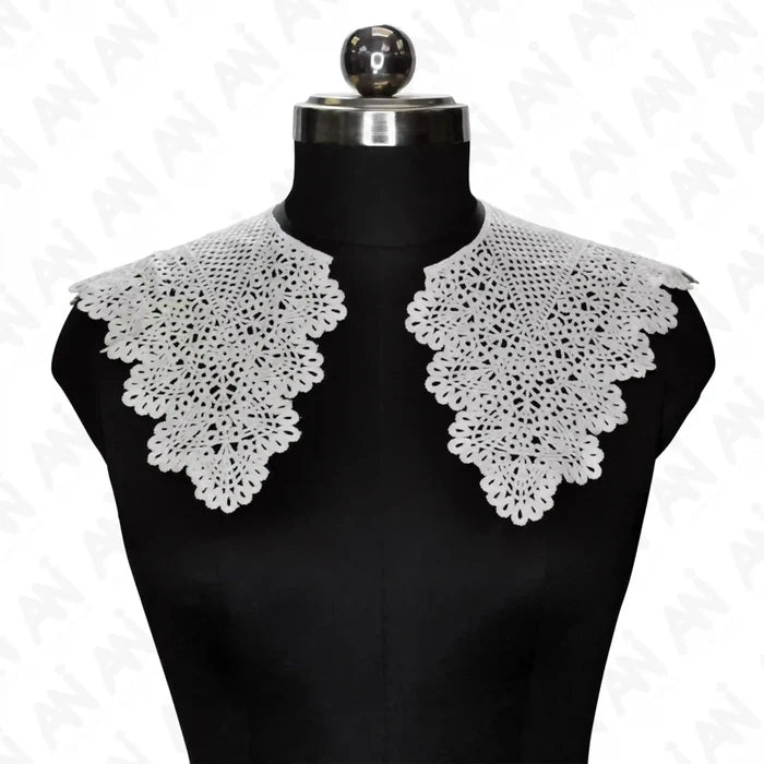 Statement decorative bib collar for dresses and tops, offering elegant and fashionable finishing touch