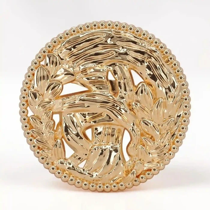 Decorative Safety Pin Brooch