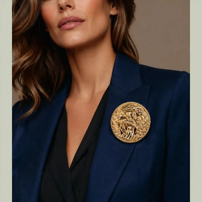 Decorative Safety Pin Brooch