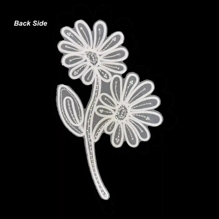 Delicate Floral Scallop Eyelash Trim Patch