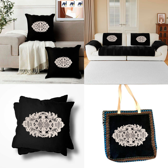 Delicate Lacework Crochet Cotton Sew Patch