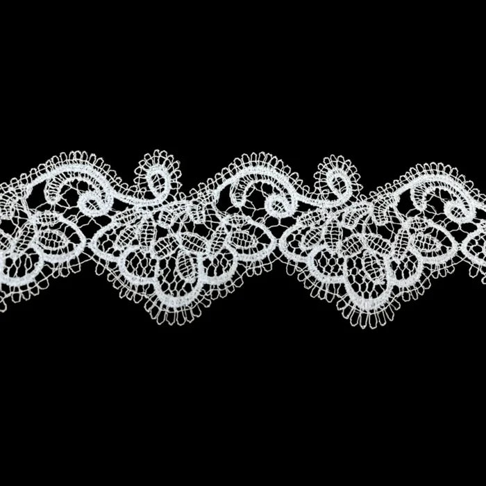 Delicate Vintage Floral Border Lace | Width 5.3cm (2.1 inches) 53mm