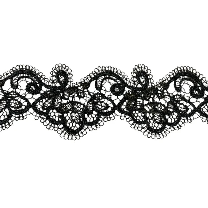 Delicate Vintage Floral Border Lace | Width 5.3cm (2.1 inches) 53mm