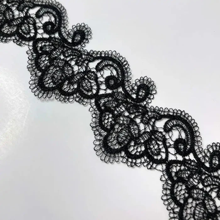 Delicate Vintage Floral Border Lace | Width 5.3cm (2.1 inches) 53mm