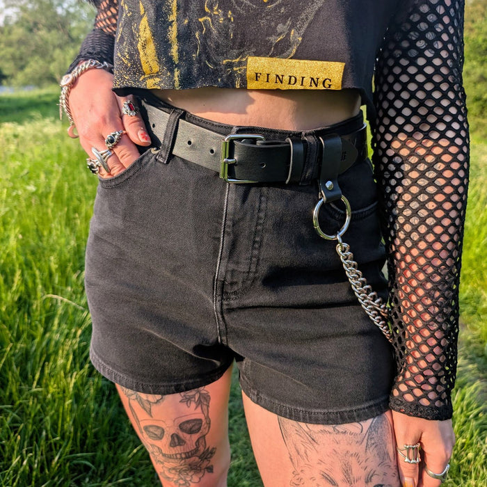 Denim Shorts - Black Sea
