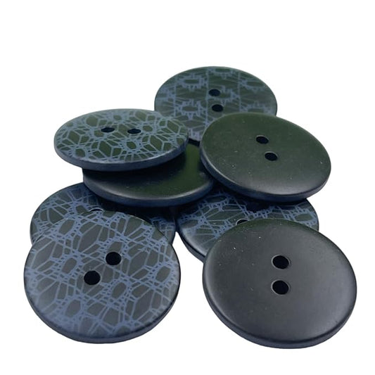 Designer Finish ABS Plastic Buttons | 28mm(44L)