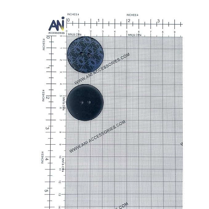Designer Finish ABS Plastic Buttons | 28mm(44L)