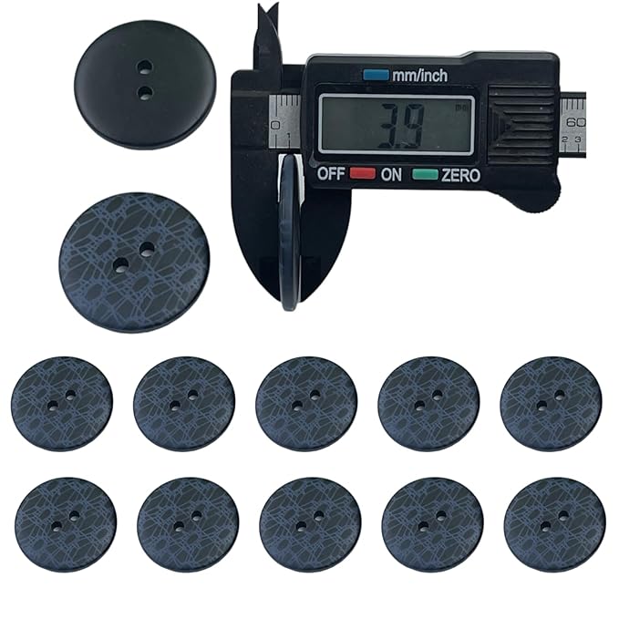 Designer Finish ABS Plastic Buttons | 28mm(44L)