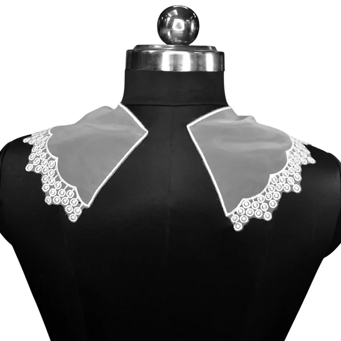 Fashion forward removable collar accessory for women outfits, great for party, casual and festive styling