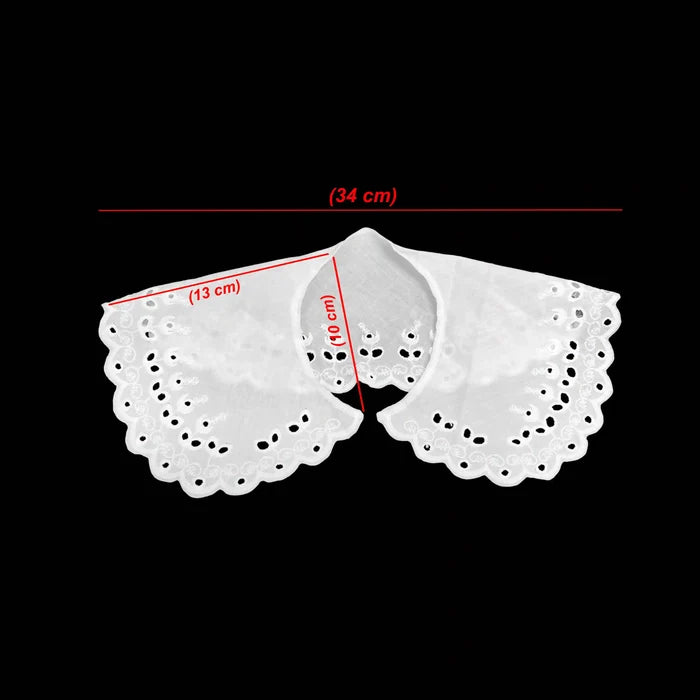 Ani Accessories detachable Peter Pan collar for kid with elegant rounded neckline lace detail