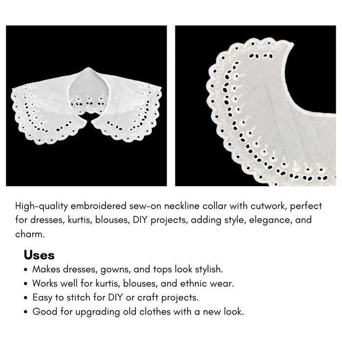 Ani Accessories detachable Peter Pan collar for kid suitable for frock and gown styling