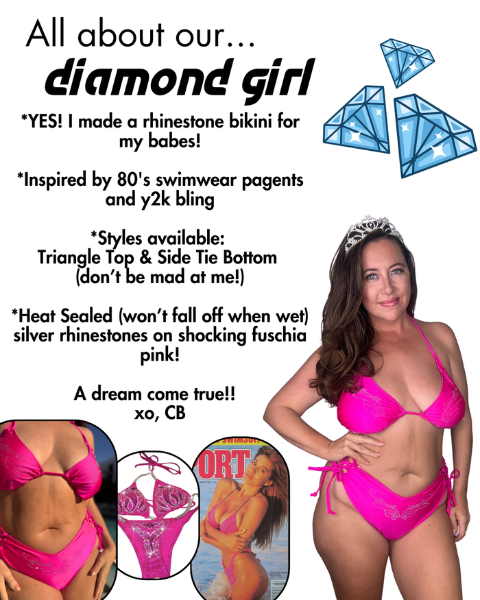 Diamond Girl Side Tie Bikini Bottom