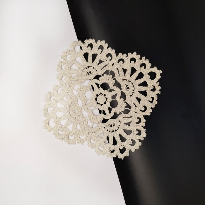 Diamond-Shaped Crochet Cotton Sew Patch