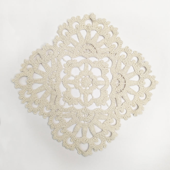 Diamond-Shaped Crochet Cotton Sew Patch