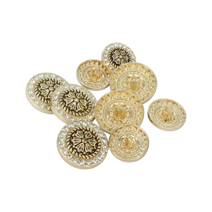 Antique gold / 18mm(28L) / 50 Buttons