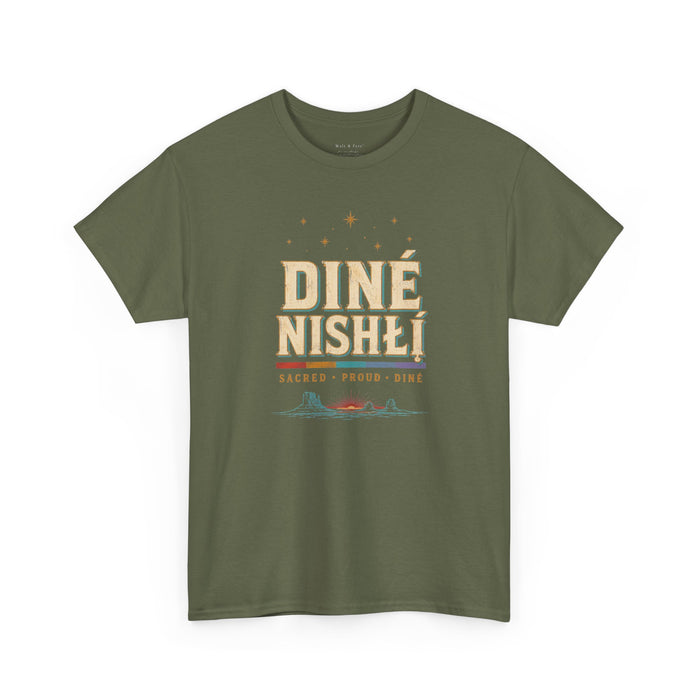 Diné Nizhóní: Sacred, Proud, Diné | LGBTQ+ & Two-Spirit Pride T-Shirt