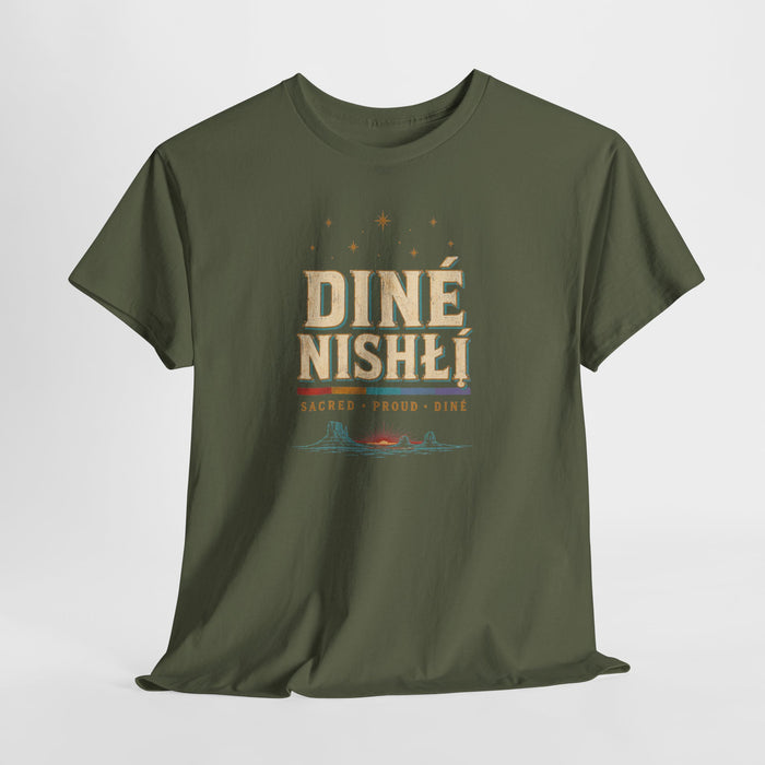 Diné Nizhóní: Sacred, Proud, Diné | LGBTQ+ & Two-Spirit Pride T-Shirt
