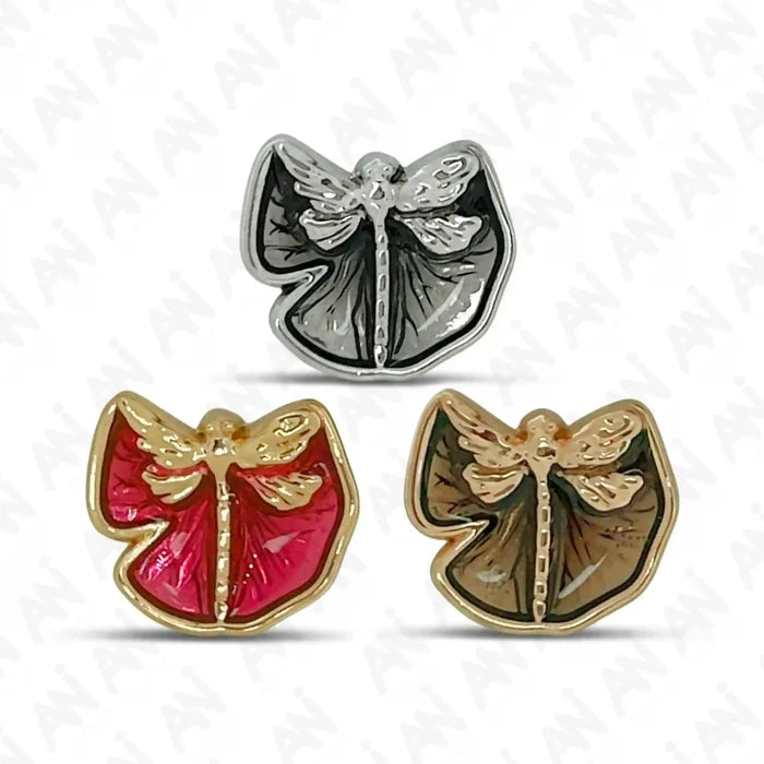Dragonfly Shirt Metal Buttons | 12mm & 18mm