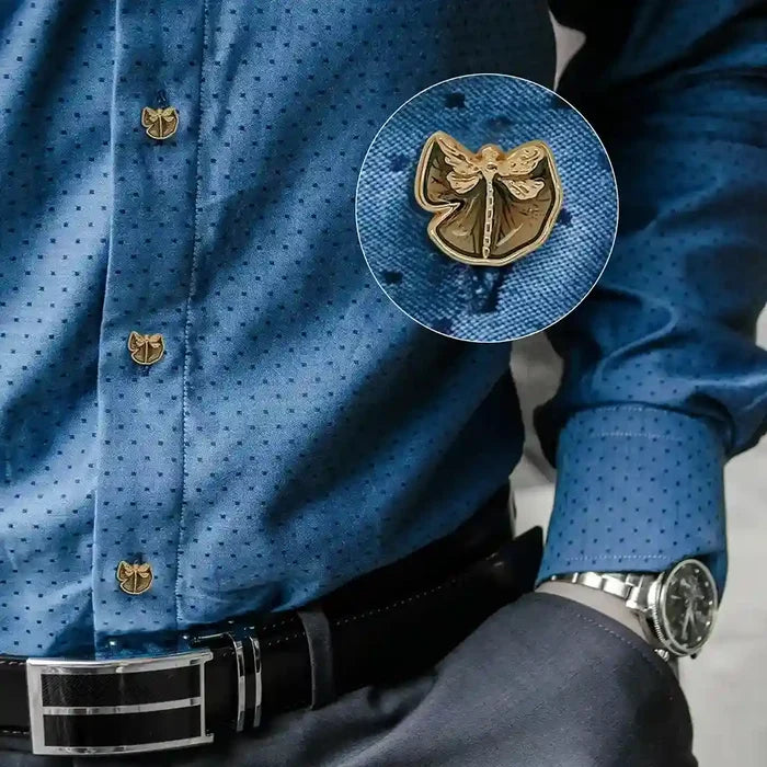 Dragonfly Shirt Metal Buttons | 12mm & 18mm