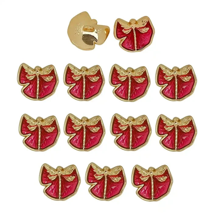 Dragonfly Shirt Metal Buttons | 12mm & 18mm