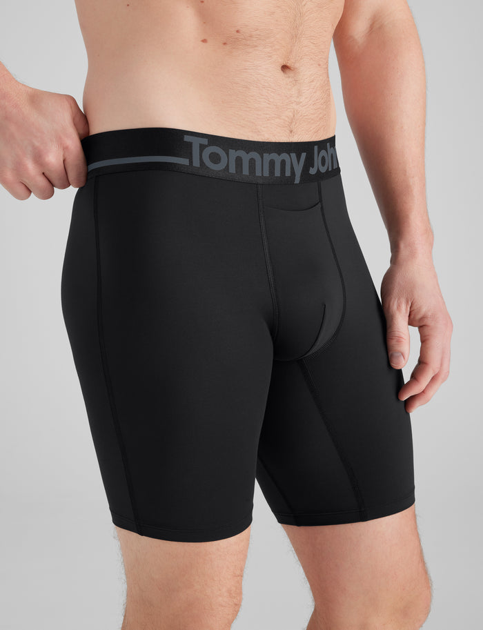 DriComfort® Geo 365 Boxer Brief 8"::Black