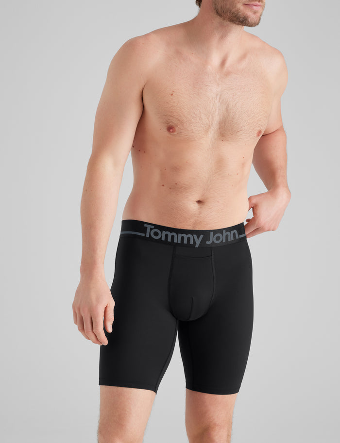 DriComfort® Geo 365 Boxer Brief 8"::Black
