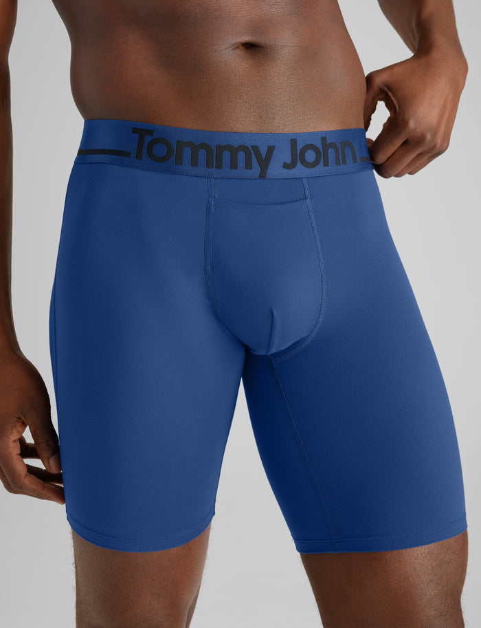 DriComfort® Geo 365 Boxer Brief 8"::Blue Quartz