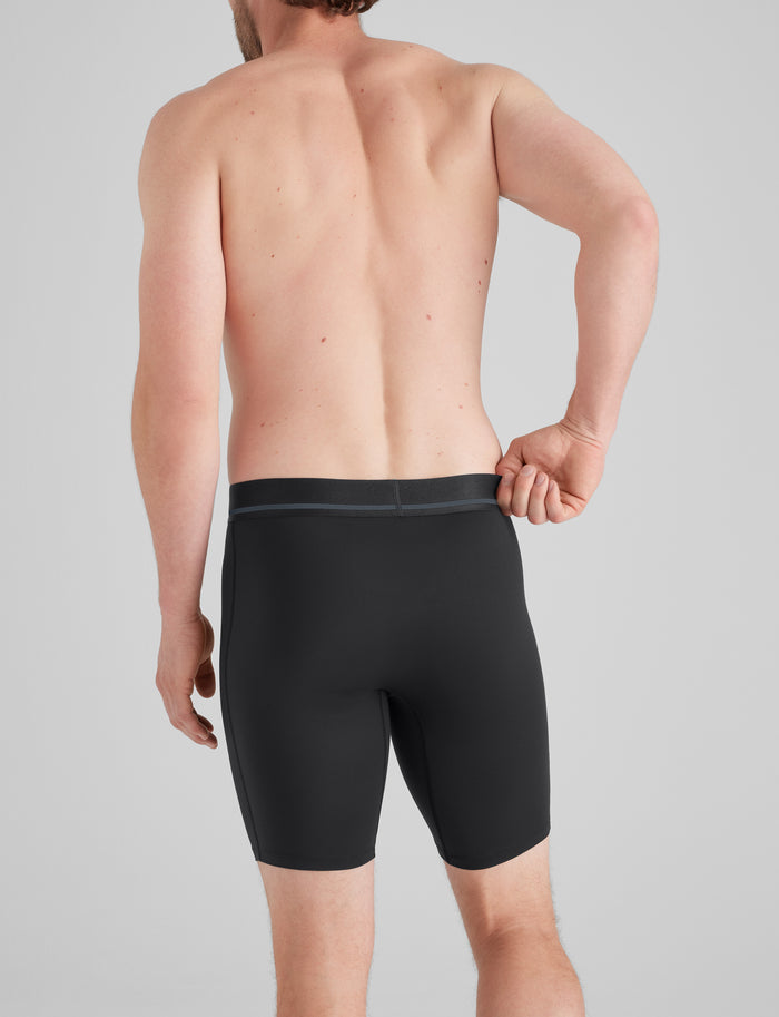 DriComfort® Geo 365 Boxer Brief 8"::Black