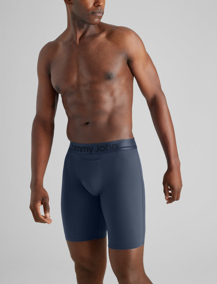 DriComfort® Geo 365 Boxer Brief 8"::Dress Blues